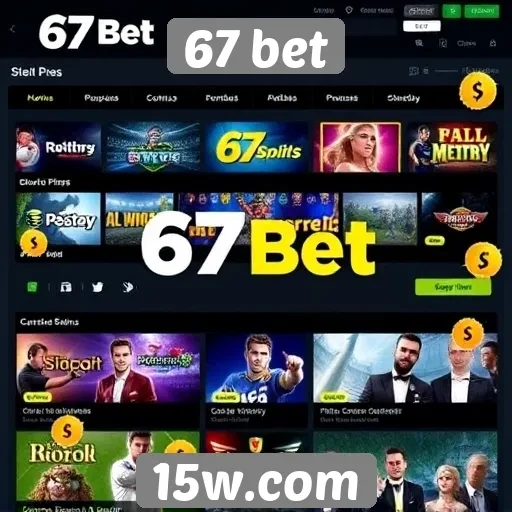 Oferta de jogos e apostas disponíveis na 67 bet