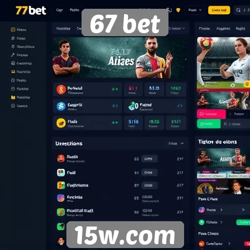 Interface do usuário do 67 bet é intuitiva